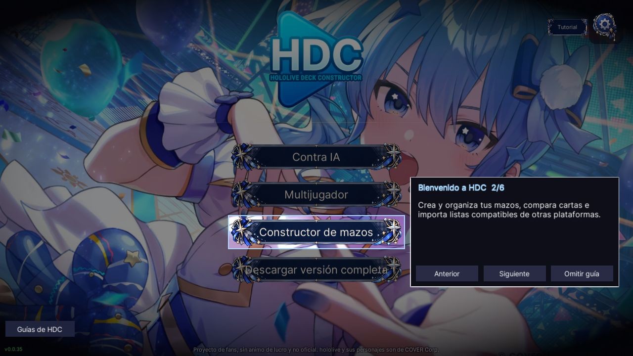 HDC WebGL 0.0.35.4 — Interactive guides